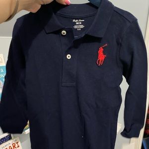 New long sleeve navy Ralph Lauren Onesie